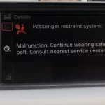 BMW passenger restraint system malfunction