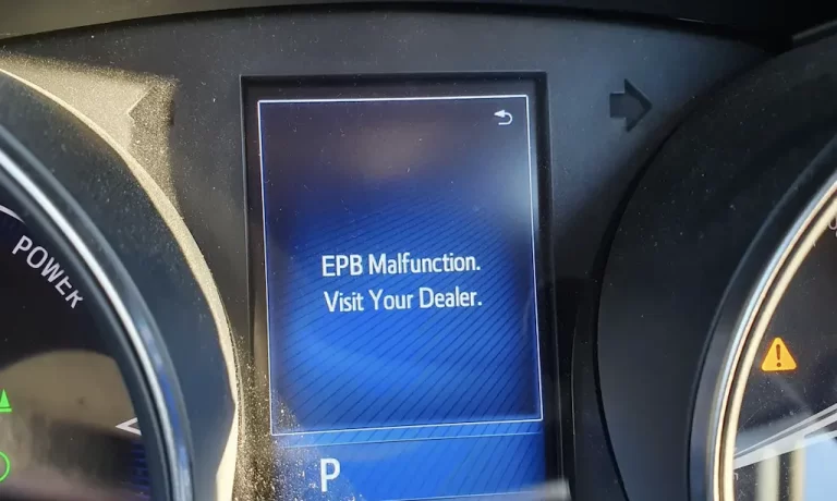 Toyota EPB malfunction
