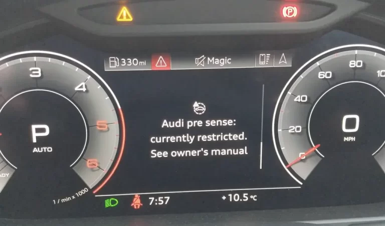Audi Pre-sense system malfunctions