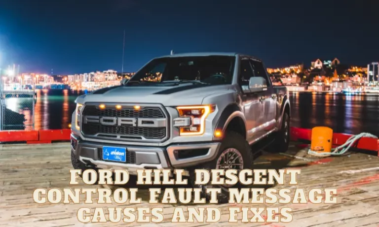 Ford Hill Descent Control Fault