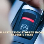 Toyota Lexus EPB Activation Stopped Incompletely