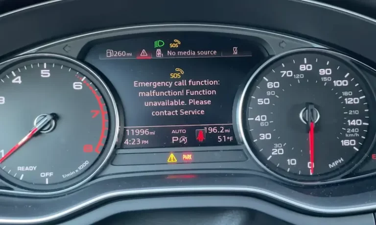 audi sos malfunction