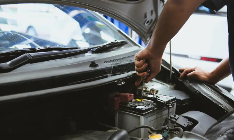 Recharge or replace the faulty battery