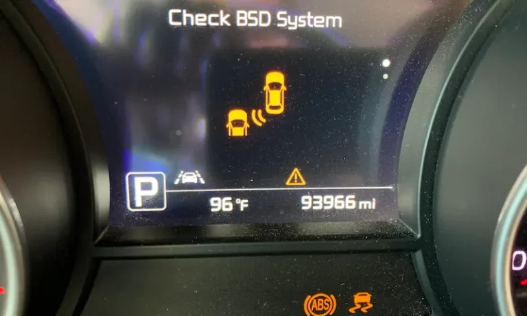 kia check bsd system