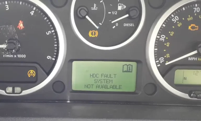 Land Rover HDC Fault System Not Available