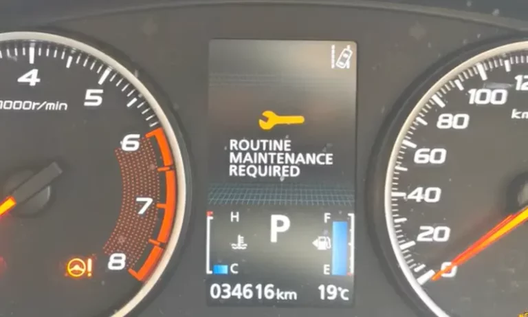 Mitsubishi Routine Maintenance Required