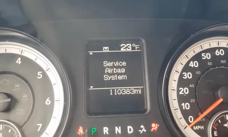 Ram 1500 Service airbag system