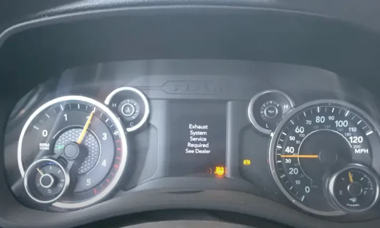 Exhaust System Services Required: See Dealer