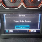 GMC Service Trailer Brake System Message