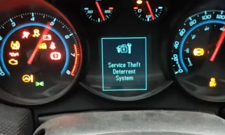 Service Theft Deterrent System Message