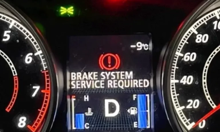 Brake System Service Required Message
