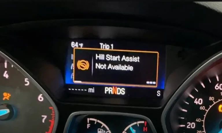 Ford Hill Start Assist Not Available