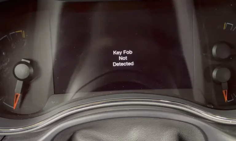 Jeep Key Fob Not Detected