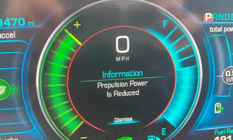 Propulsion Power Is Reduced