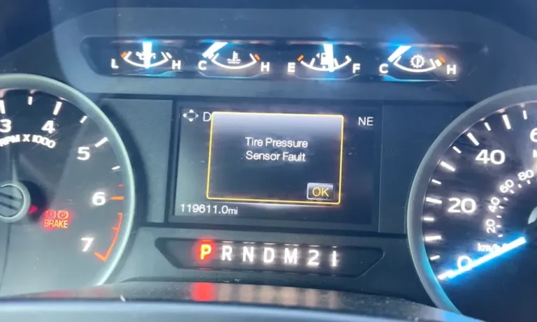 Ford Tire Pressure Sensor Fault Reset