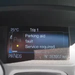 Ford Parking Aid Fault Service Required