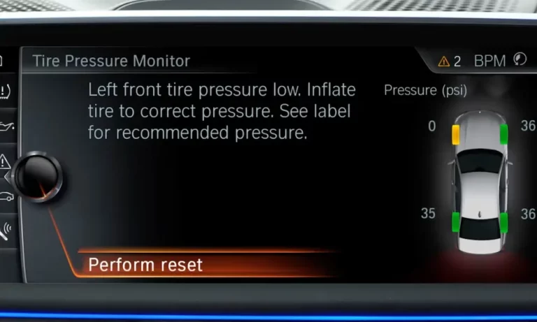 Reset BMW Tire Pressure