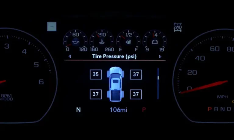 Reset Tire Pressure Sensor on Chevy Vehicles
