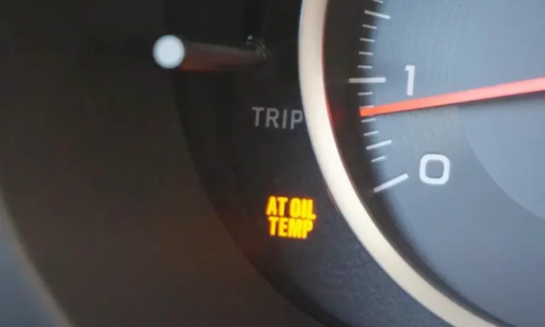 Subaru AT Oil Temp Light Is Flashing
