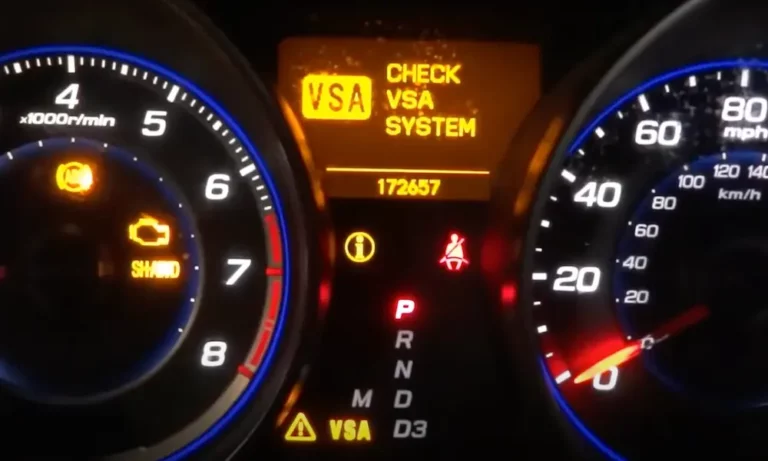 Acura Check VSA System