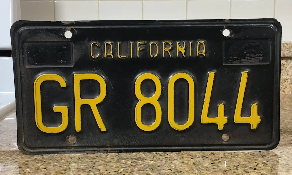 What State Has Black License Plates