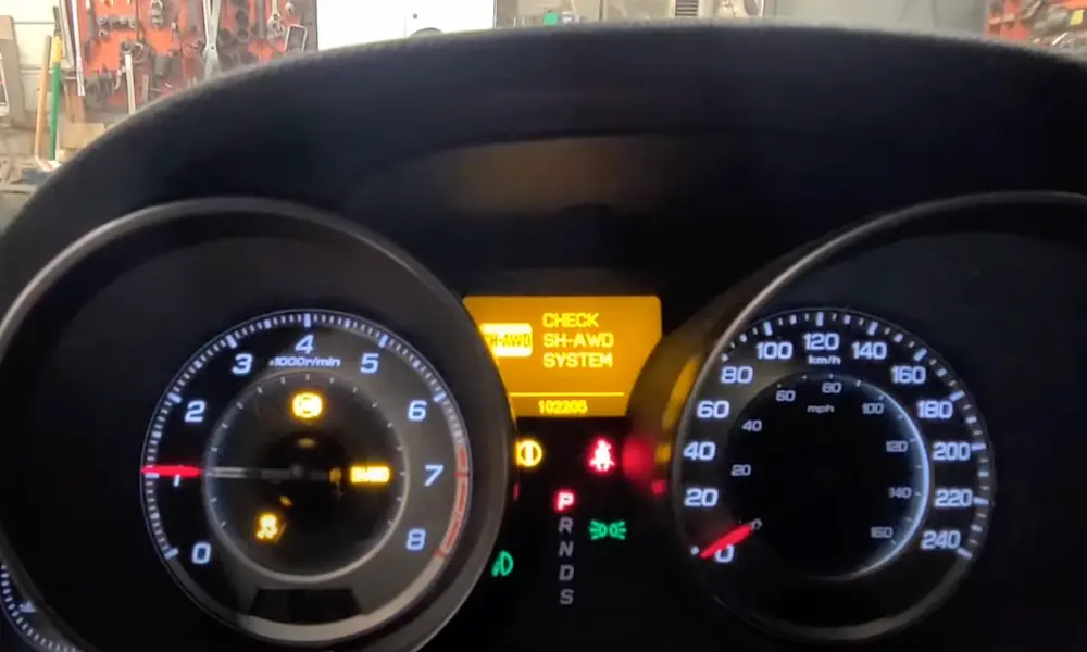 Acura SH-AWD Light On