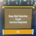 Ford Escape Rear Belt Monitor Fault