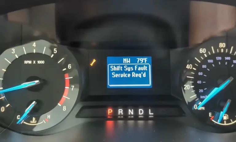 Ford Fusion Shift System Fault