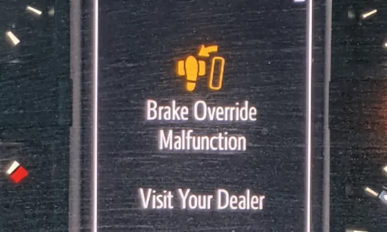 Toyota Brake Override Malfunction