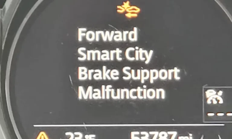 Mazda Forward Smart City Brake Support Malfunction