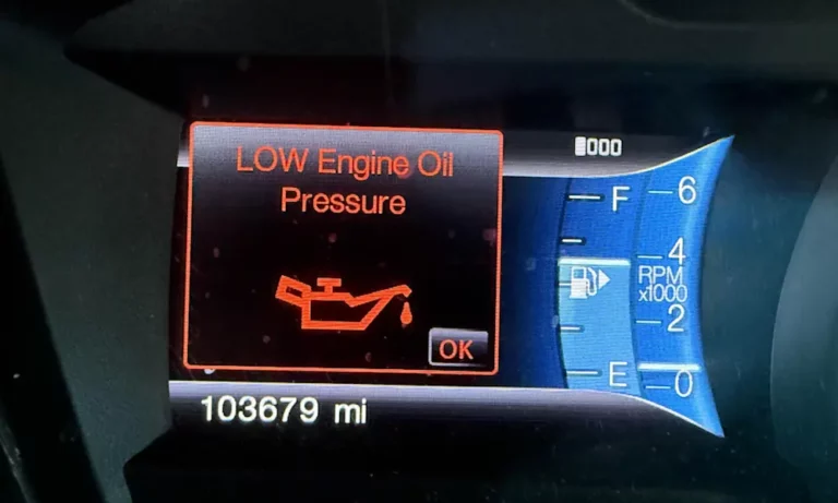 Ford Low Engine Oil Pressure