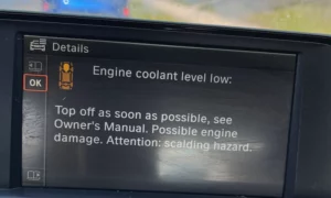 BMW Engine Coolant Low