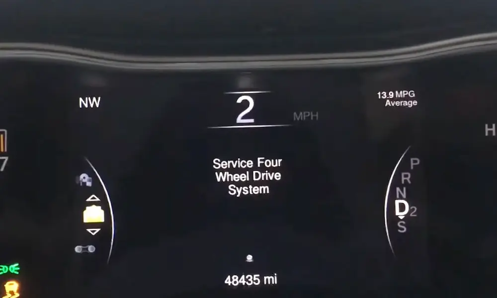 Service 4 Wheel Drive Light