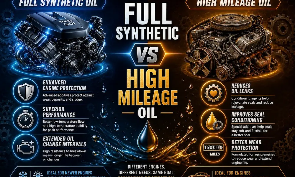 Full Synthetic vs High Mileage Oil