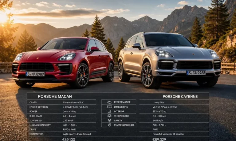 Porsche Macan vs Cayenne