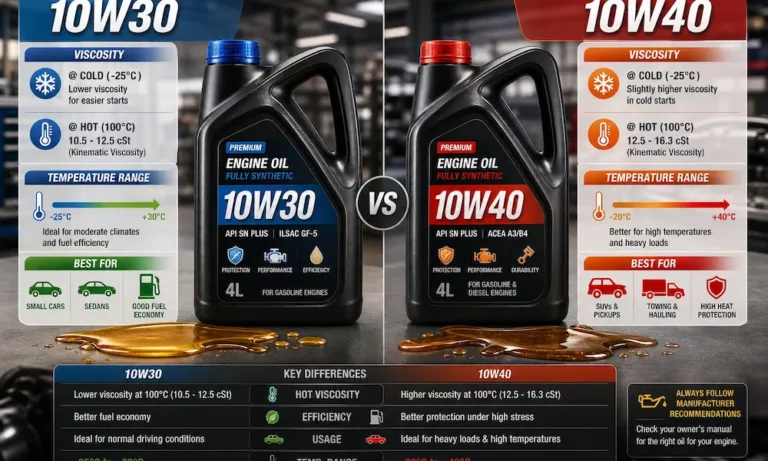 10W30 vs 10W40
