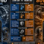 75W-90 vs 80W-90 Gear Oil