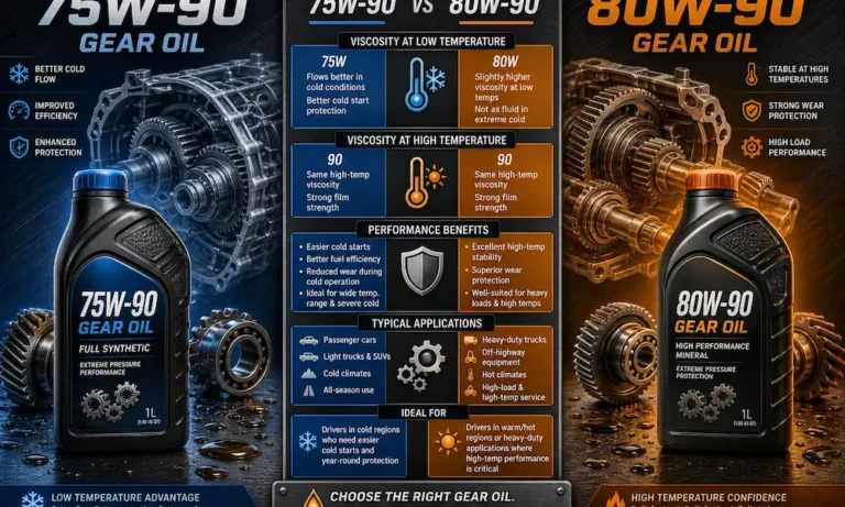 75W-90 vs 80W-90 Gear Oil