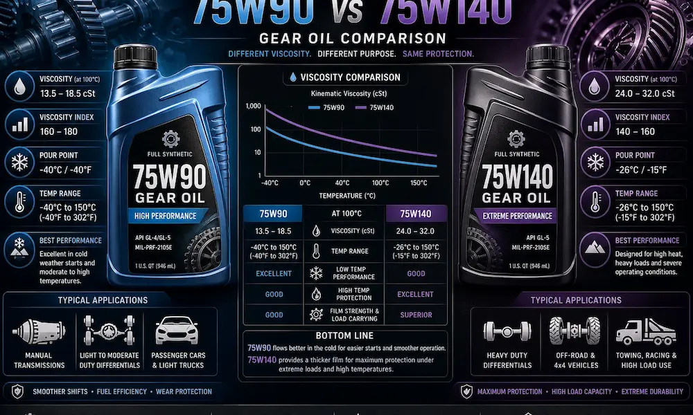 75W90 vs 75W140