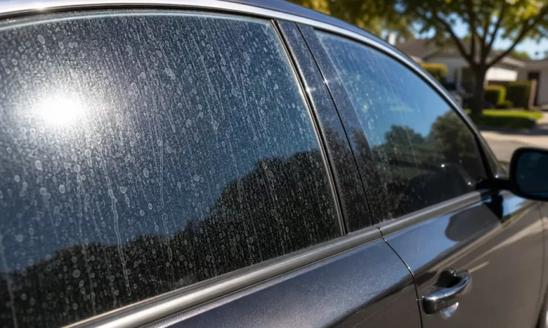 How to Remove Water Marks on Car Windows