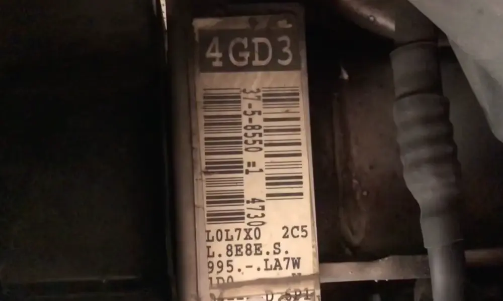 Golf Mk4 Paint Code Location