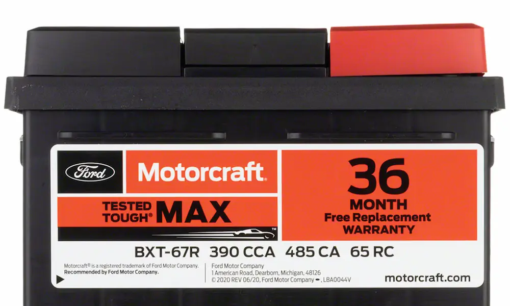 Motorcraft Battery Warranty