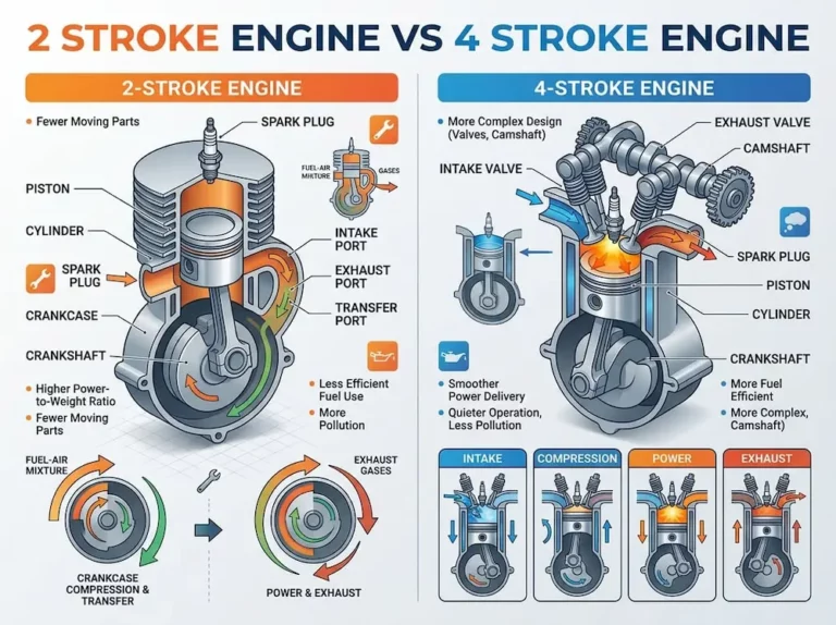 2 Stroke Engine vs 4 Stroke Engine