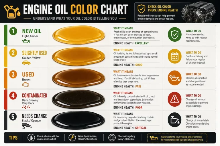 Car Oil Color Chart