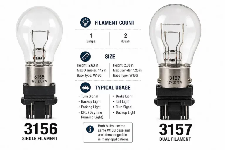 3156 vs 3157 Bulb