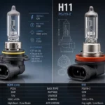 9006 vs H11 Bulb