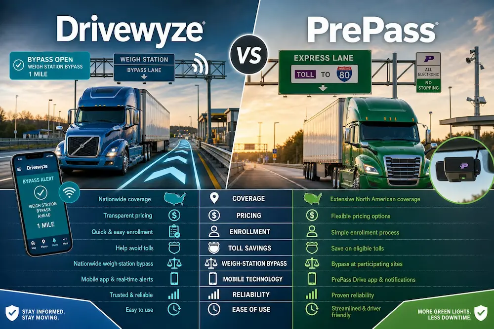 Drivewyze vs PrePass
